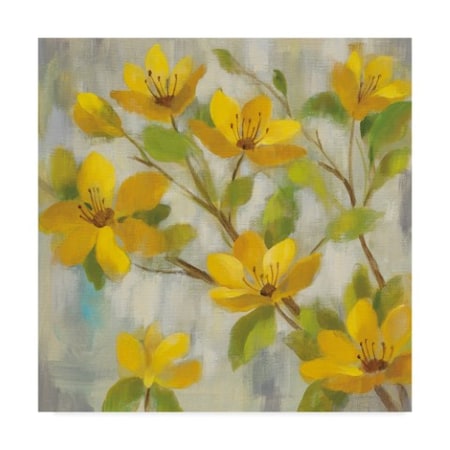 Silvia Vassileva 'Golden Bloom I' Canvas Art,24x24